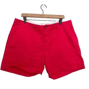 Old Navy Size 14 Pink Hi Rise Cotton Shorts 6"